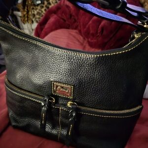 Black Leather Shoulder Bag